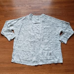 Sonoma | Open Front Marled Cardigan Sweater | 2X
